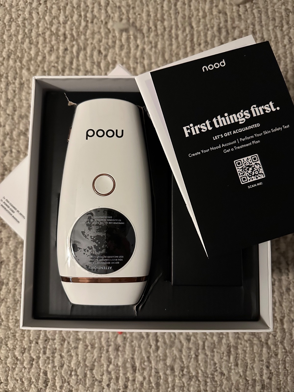 Nood The Flasher 2.0 IPL Hair Reduction Device No Issues with Device