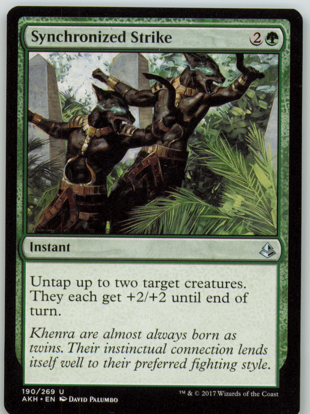 Synchronized Strike 190 Uncommon Amonkhet Magic: The Gathering LP