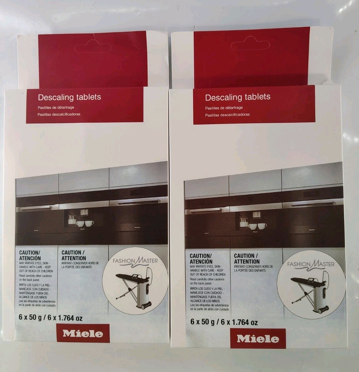 2x Miele Descaling Tablets, Coffee Machines, Steam Ovens, Range 6ct Each NEW