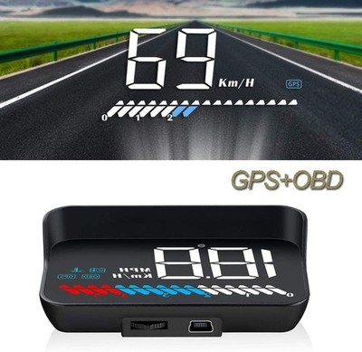 Head Up Display Auto HUD Anzeige OBD2 GPS Tachometer 3,5 Zoll LED Display Sicher