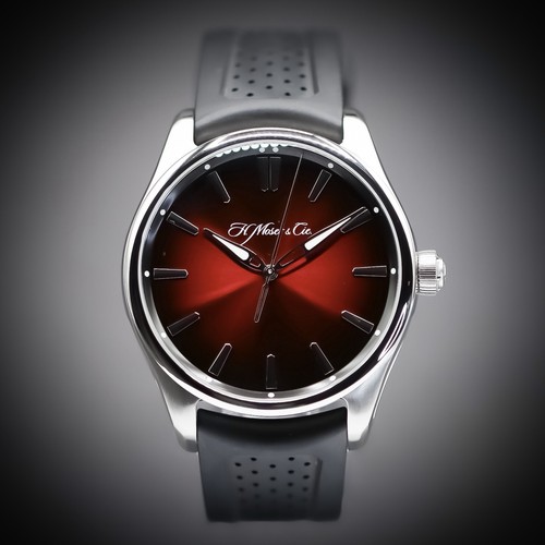 H MOSER CIE Pioneer Centre Seconds 42 | Mad Red Fumé | Ref. 3200-1207 | Full Set