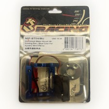 3 Racing MIF-ST04/BU Aluminium Motor Mount W Cooling Fan For Kyosho Mini Inferno