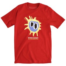 Men's Primal Scream Screamadelica Slim Fit T-shirt Small Red