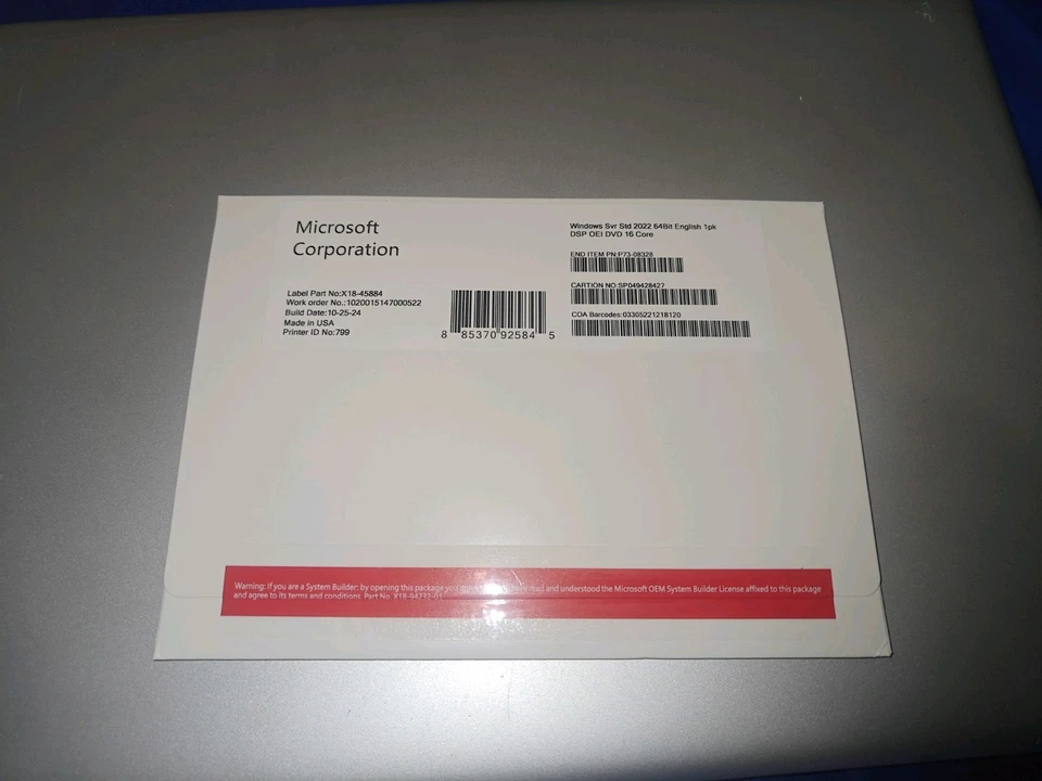 Microsoft Windows server 2022 Standard Edition - OEM 16 Core License Pack - Image 2 of 3
