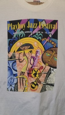 Playboy 90s Jazz Festival Tシャツ Lサイズ Vtg 90s Playboy Jazz Festival 1997 T Shirt Rare Model | eBay