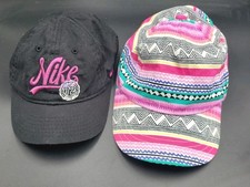 Girls Nike Purple Black Hat Baseball Swoosh Embroidered 4-6X/ Gymboree Multi M/L
