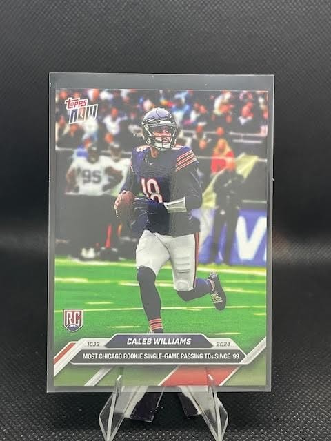 Caleb Williams RC 2024 Topps Now #9 Chicago Bears Rookie Card – Most Passing TDs