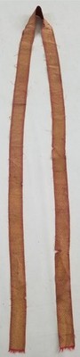 Antiker französischer Brokat 19. Jh. gold metallic kirchlicher Textilborte 250x5cm