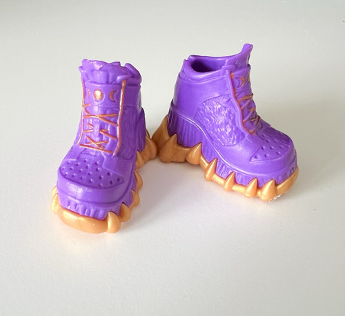 Monster High Clawdeen Wolf Shoes Boo Crew Purple Boots G3 Replacement