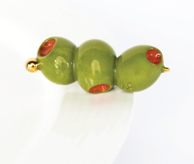Nora Fleming Olive You so Much (Olive) - Hand-Painted Ceramic Decor - Minis for