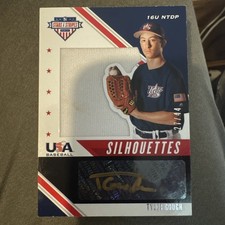 2020 Panini USA Baseball Stars & Stripes Black Gold 27/44 Tyler Gough Auto 