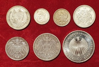 Silbermünzen Lot konvolut 1904 2003 Deutschland u.a. ss st !!