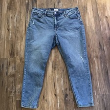 Ava  Viv Women  s High Rise Skinny Straight Distressed Jeans Size 20