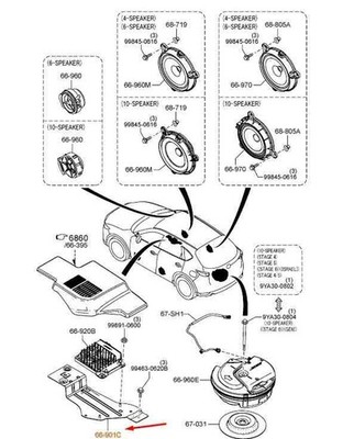 Mazda CX-5 MK2 Sound Amplifier K12366A20B NEW GENUINE