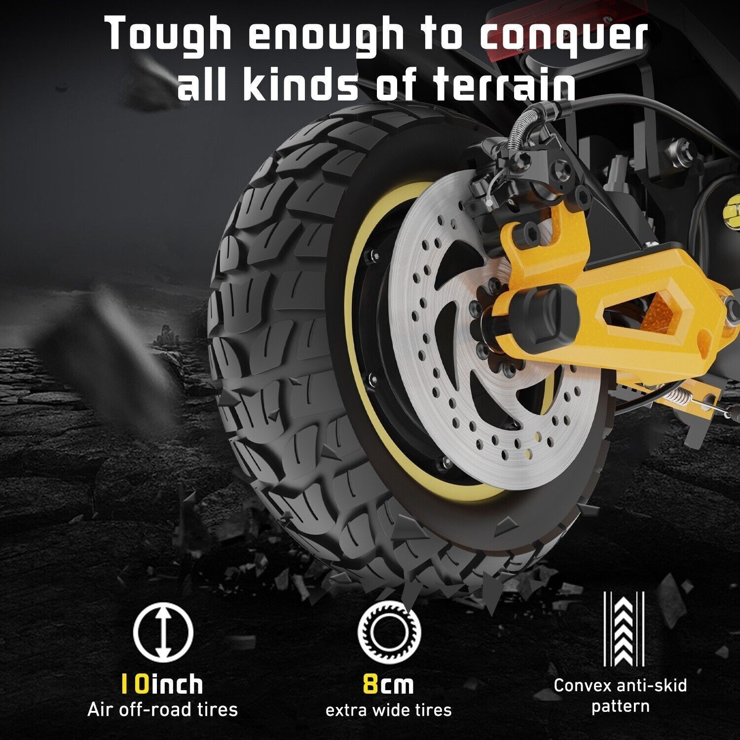 Electric Scooter 48v 2400W For Adult 10"Off Road Fat Tires Doul Motor E Scooter