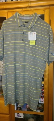 Puma Men's Golf Polo Shirt SZ M New W/tags  Rickie Fowler Style