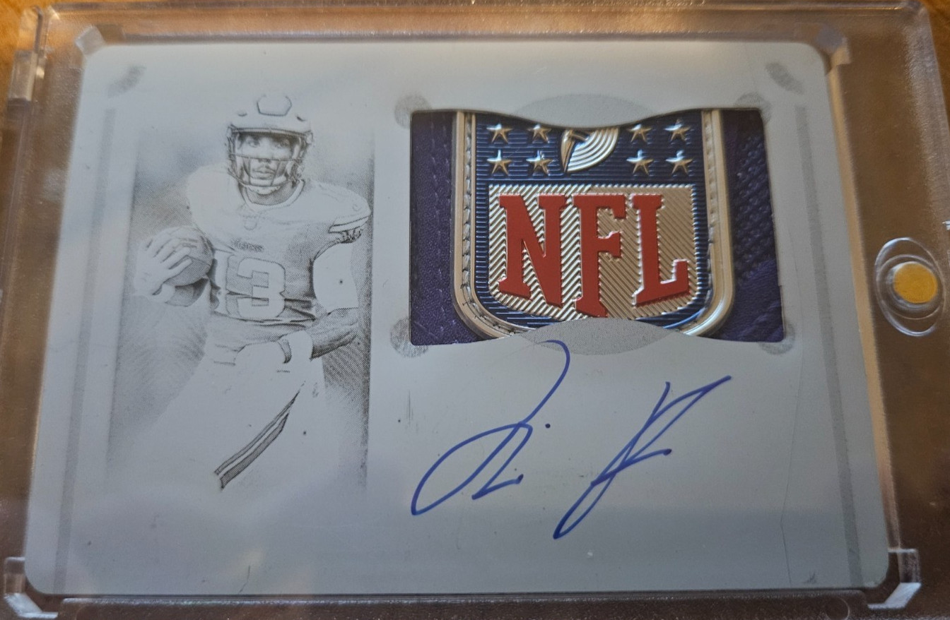 2025 Panini National Treasures Tai Felton 1/1 NFL SHIELD AUTO ROOKIE $$HOT$$ view 1