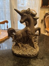 Vtg Ceramic Unicorn Mold - 1980?s - ReDecor - Grey. Some Niks,see Pics