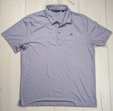 Travis Mathew Golf Polo Striped Pima Cotton Blend Stretch Mens XXL