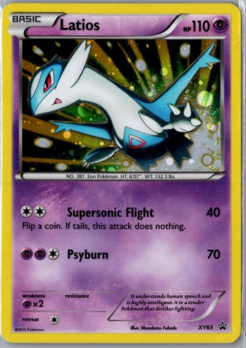 Latios XY65 Holo Promo XY Promo Pokemon Lightly Played