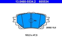 ATE Bremsbelagsatz Scheibenbremse 13.0460-5534.2 FüR Toyota RAV 5 VAN Bz4X Yaris