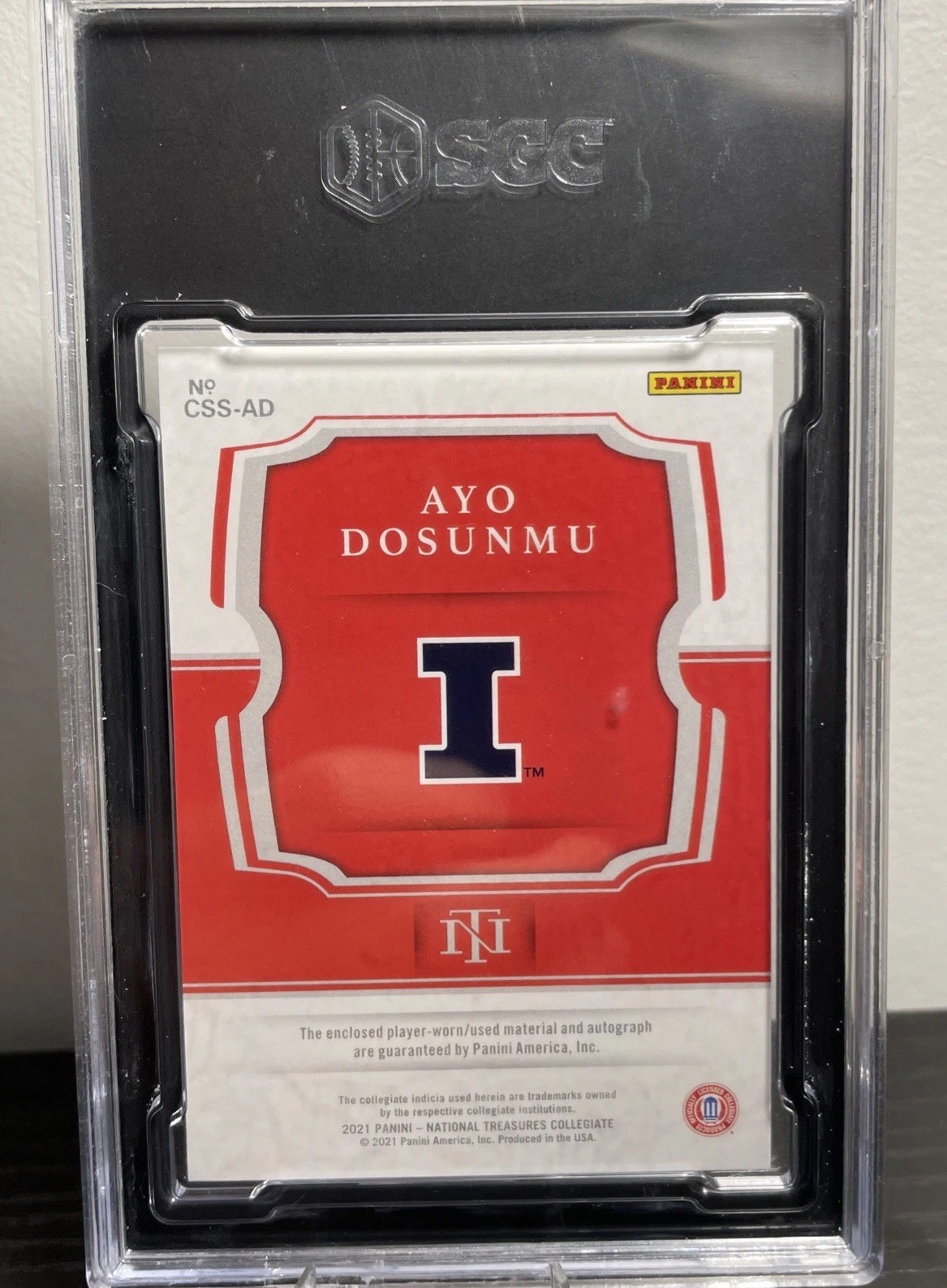 2021 National Treasures Ayo Dosunmu RPA Rookie Patch Auto /35 SGC 10/10 Bulls RC view 2
