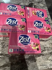Pack of 5 Zest Indulgence Deodorant Bar Soap Bars Lush Orchid & Almond