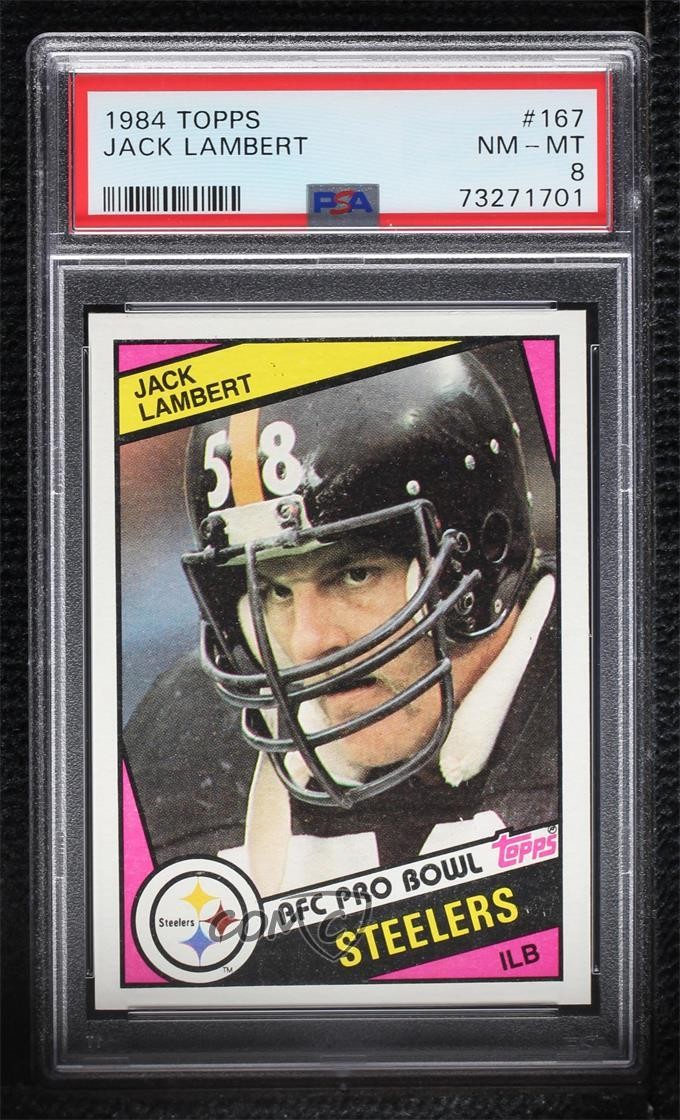 1984 Topps Jack Lambert #167 PSA 8 HOF 0nr3