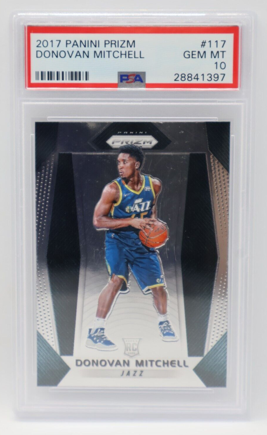 2017-18 Panini Prizm Rookie #117 Utah - PSA Gem Mint 10 - DONOVAN MITCHELL RC