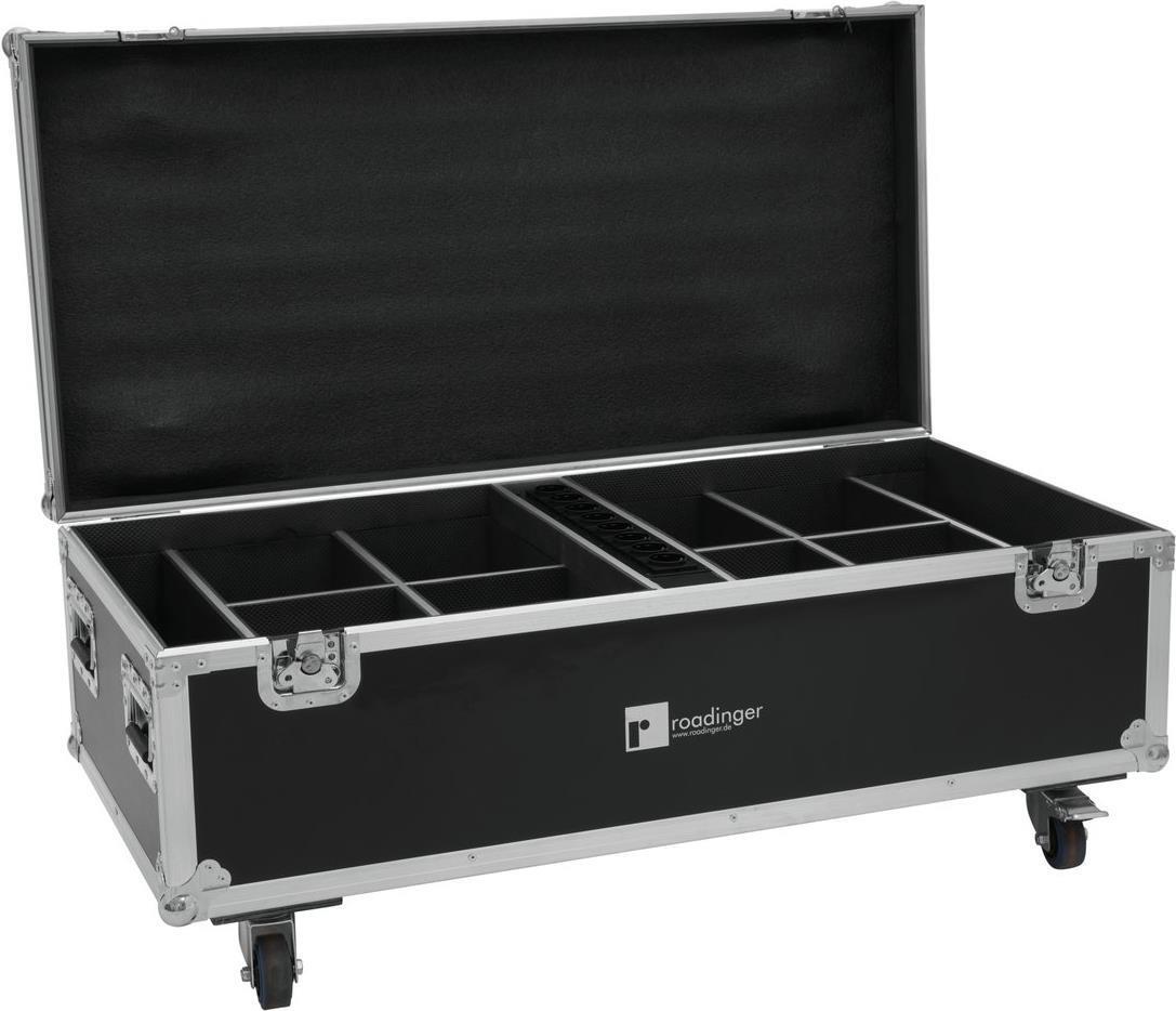 1436169 ROADINGER Flightcase 8x AKKU IP PAR 7 QCL WDMX mit Ladefunktion (3100518