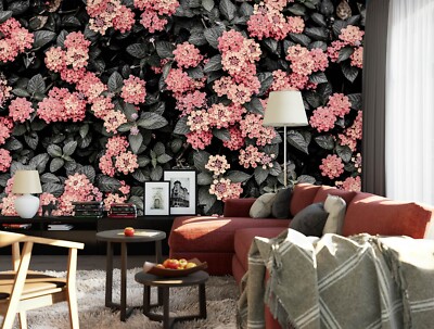 3D Pink Flower E1934 Wallpaper Mural Paper Wall Print Indoor Murals CA Honey