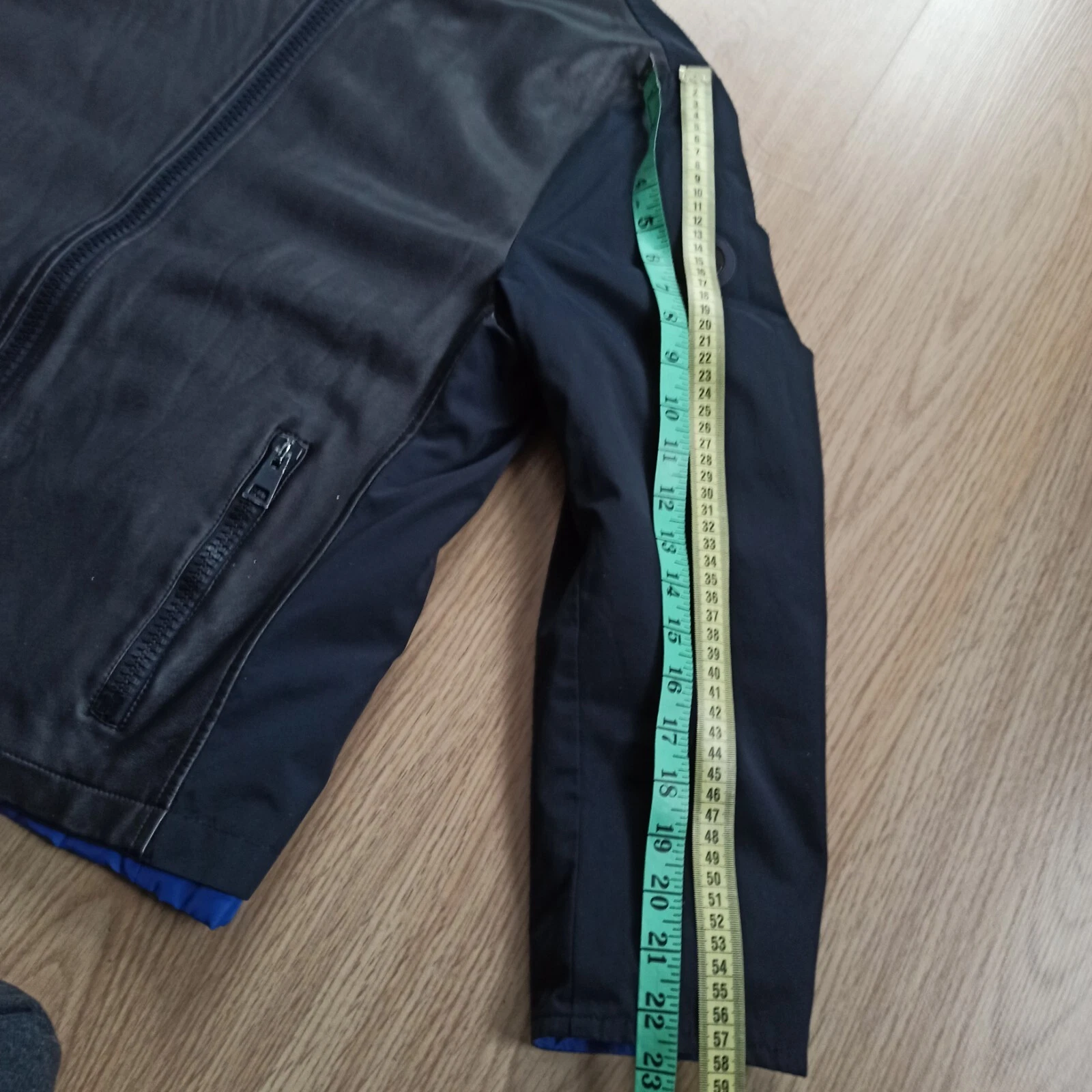 Baldinini mens down quilted reversible nylon leather jacket coat - product detail image 13