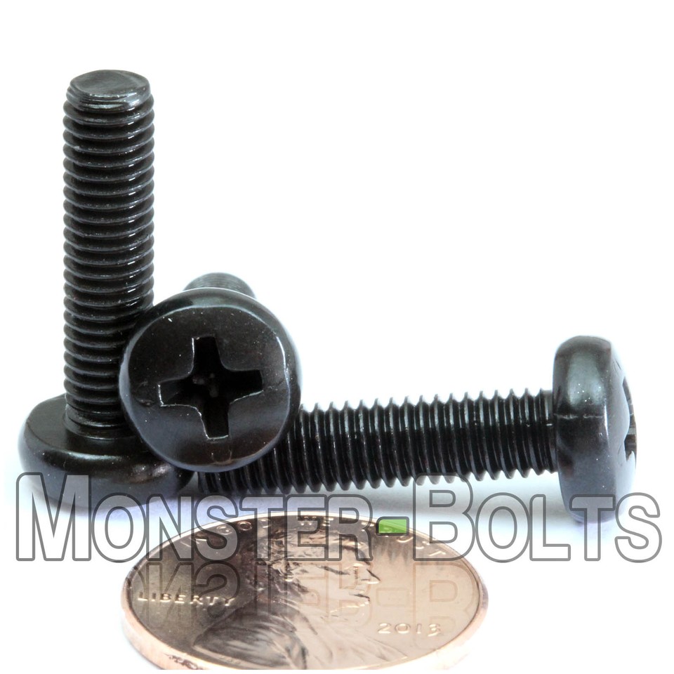 Viti Metriche MonsterBolts DIN 7985A Viti Metriche M2 Testa A Padella Phillips - Acciaio, Ossido Nero, DIN 7985A, Per Macchine E Elettronica Viti - Foto 7
