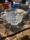 Federal Pressed Carnival Glass Vintage Iridescent Colonial Pattern Punch Cup