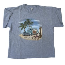 Vintage 90  s Walt Disney World Mickey Mouse On The Beach Double Stitch T- Shirt