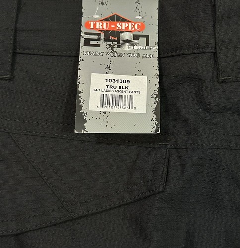 TRU-SPEC Size 16 Black 24-7 Ladies Accent Pant -Unhemmed Uniform NWT - Picture 11 of 13