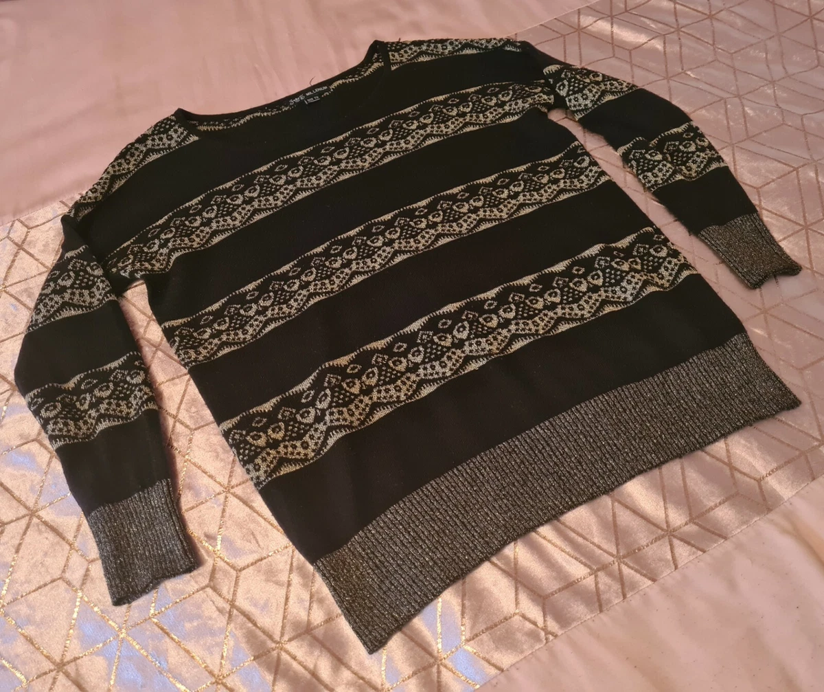 Black and cheap gold jumpers