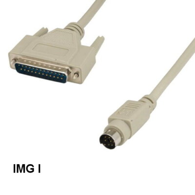 LOT10 6' MDIN 8 8Pin Male to DB25 25Pin Male Cable for Mac Imagewriter I Printer