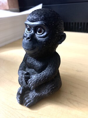 Baby Chimpanzee Monkey Figurine Figure African Baby Animal 