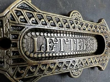 Sargent Bronze Victorian Eastlake Mail Slot 1800’s To 1910