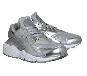 nike air max huarache silver