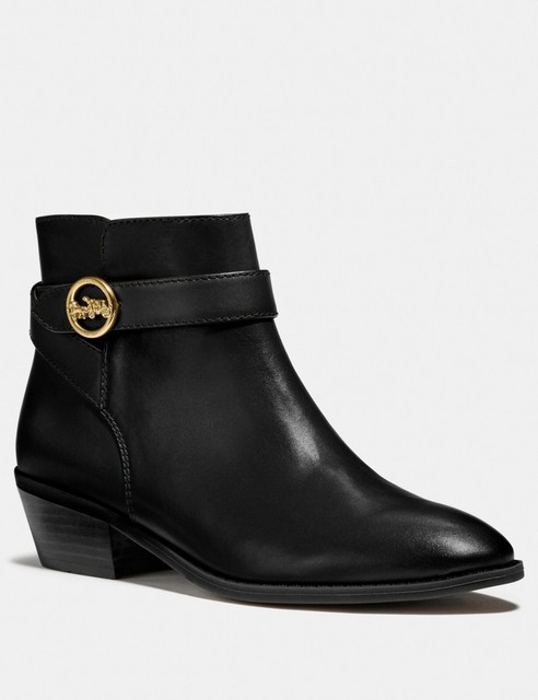 coach debi leather bootie