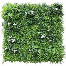 40"x40" Artificial Faux 3D Mixed Leaf Privacy Fence Screen Decor Panel Hedge V2