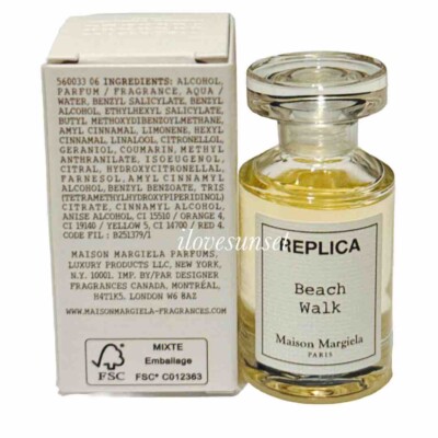 NIB {Maison Margiela} REPLICA Beach Walk Eau De Toilette MINIATURE