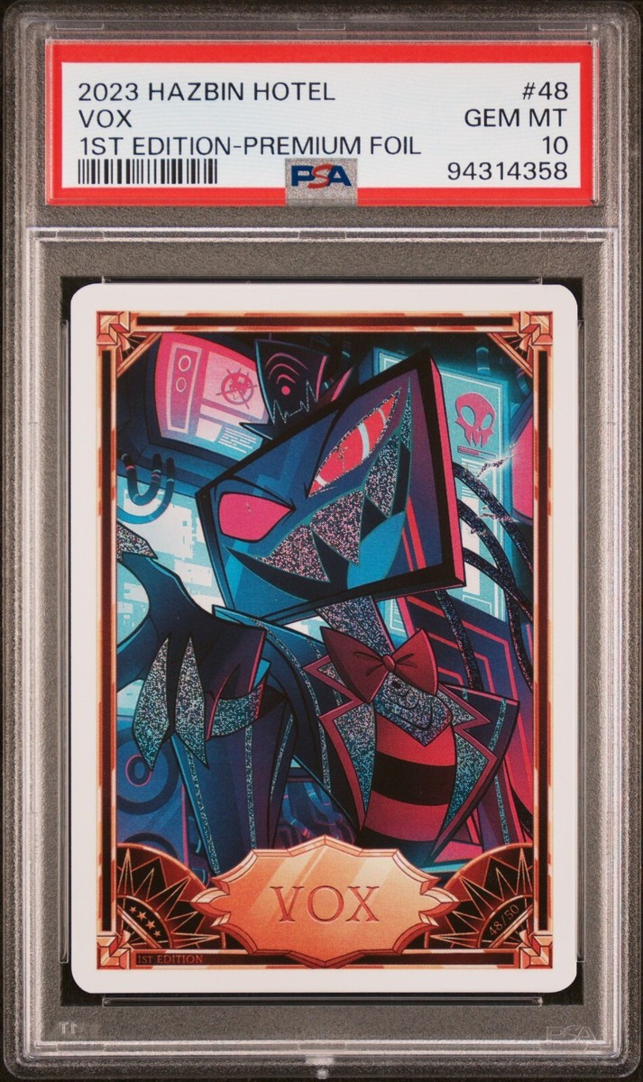 2023 Hazbin Hotel Trading Card Vox Ultra Rare Foil 1st 2023 Hazbin Hotel Trading Card Vox Ultra Rare Foil 1st