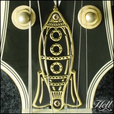 Rock-it! Brass Truss Rod Cover in GOLD. Fits most Gibson, Les Paul, SG + more