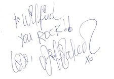 Bif naked autograph signed 10x15 cm index card
