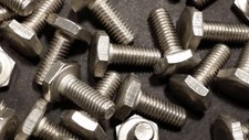 MADE IN USA 50) 10-32 x 1/2 HEX FINE NF BOLTS SCREWS 304 Marine STAINLESS STEEL