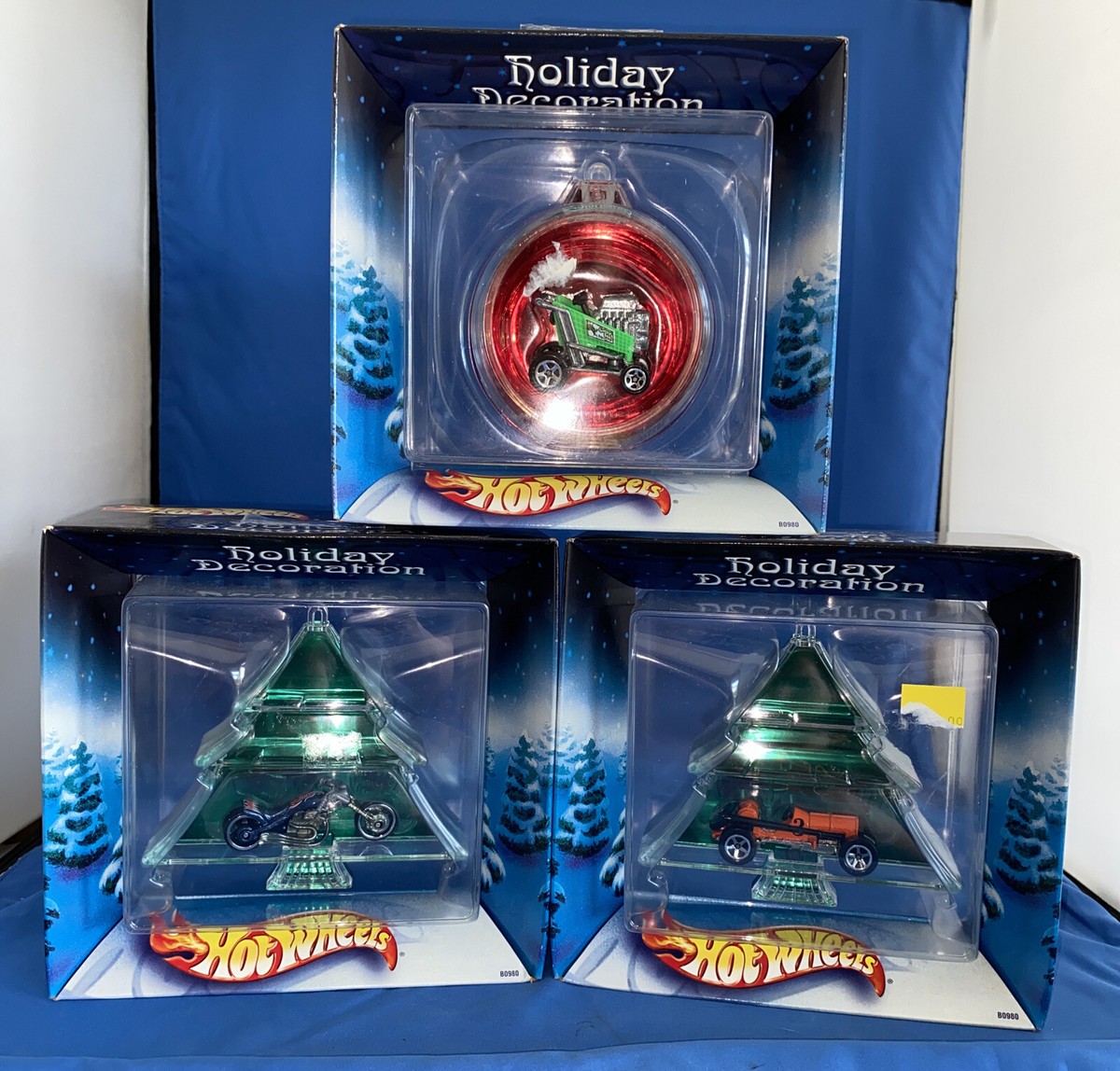 Hot Wheels Holiday Decorations Lot of 3 Ornaments | eBay