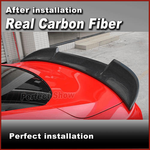 Per Ford Mustang Coupe 2015-19 spoiler posteriore in carbonio labbro posteriore ala spoiler - Foto 4 di 12